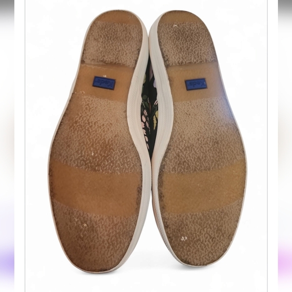 KEDS X RIFLE PAPER Company Botanical Champion Sneakers Women Size 7 Black Floral - Picture 9 of 9